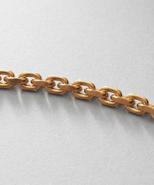 COCOSHNIK ONKITSCH / ココシュニックオンキッチュ ネックレス・ペンダント・チョーカー | シルバー カットケーブルチェーン レクタングルマンテルネックレス（48cm） GP | 詳細4