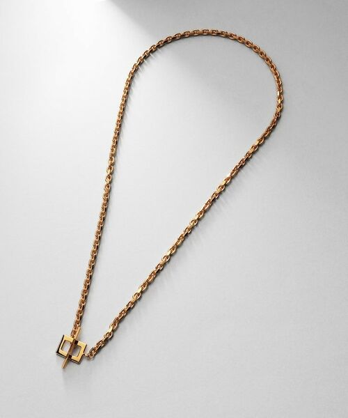 COCOSHNIK ONKITSCH / ココシュニックオンキッチュ ネックレス・ペンダント・チョーカー | シルバー カットケーブルチェーン レクタングルマンテルネックレス（48cm） GP | 詳細5