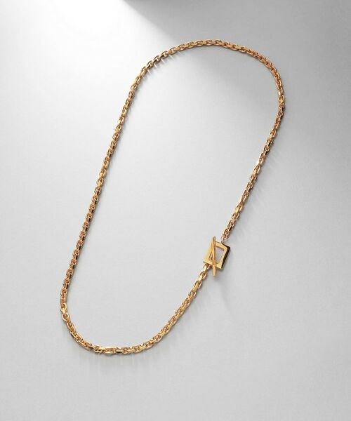 COCOSHNIK ONKITSCH / ココシュニックオンキッチュ ネックレス・ペンダント・チョーカー | シルバー カットケーブルチェーン レクタングルマンテルネックレス（48cm） GP | 詳細6