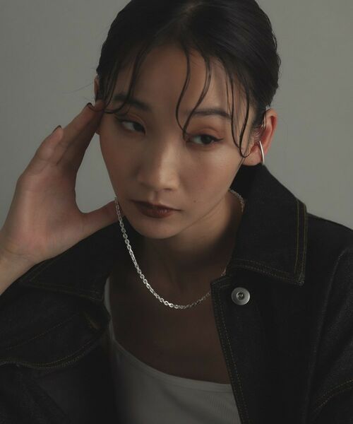 COCOSHNIK ONKITSCH / ココシュニックオンキッチュ ネックレス・ペンダント・チョーカー | シルバー カットケーブルチェーン レクタングルマンテルネックレス（48cm） | 詳細14