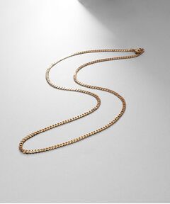 COCOSHNIK ONKITSCH / ココシュニックオンキッチュ ネックレス・ペンダント・チョーカー | シルバー デザインチェーン ライトフラットカーブネックレス（55cm） GP