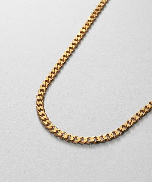 COCOSHNIK ONKITSCH / ココシュニックオンキッチュ ネックレス・ペンダント・チョーカー | シルバー デザインチェーン ライトフラットカーブネックレス（55cm） GP | 詳細2