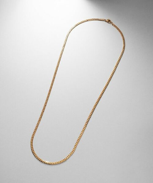 COCOSHNIK ONKITSCH / ココシュニックオンキッチュ ネックレス・ペンダント・チョーカー | シルバー デザインチェーン ライトフラットカーブネックレス（55cm） GP | 詳細4
