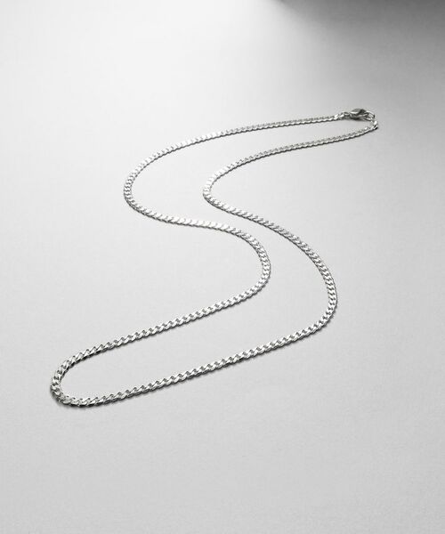 COCOSHNIK ONKITSCH / ココシュニックオンキッチュ ネックレス・ペンダント・チョーカー | シルバー デザインチェーン ライトフラットカーブネックレス（55cm） | 詳細1