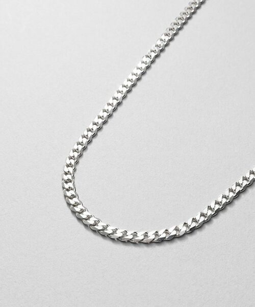 COCOSHNIK ONKITSCH / ココシュニックオンキッチュ ネックレス・ペンダント・チョーカー | シルバー デザインチェーン ライトフラットカーブネックレス（55cm） | 詳細2