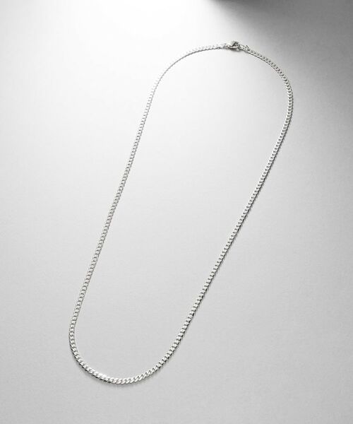 COCOSHNIK ONKITSCH / ココシュニックオンキッチュ ネックレス・ペンダント・チョーカー | シルバー デザインチェーン ライトフラットカーブネックレス（55cm） | 詳細4
