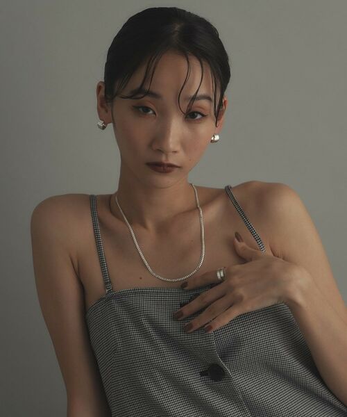 COCOSHNIK ONKITSCH / ココシュニックオンキッチュ ネックレス・ペンダント・チョーカー | シルバー デザインチェーン ライトフラットカーブネックレス（55cm） | 詳細6