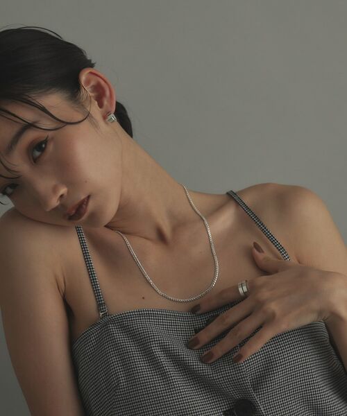 COCOSHNIK ONKITSCH / ココシュニックオンキッチュ ネックレス・ペンダント・チョーカー | シルバー デザインチェーン ライトフラットカーブネックレス（55cm） | 詳細7