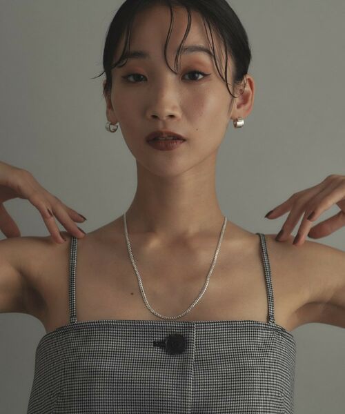 COCOSHNIK ONKITSCH / ココシュニックオンキッチュ ネックレス・ペンダント・チョーカー | シルバー デザインチェーン ライトフラットカーブネックレス（55cm） | 詳細8