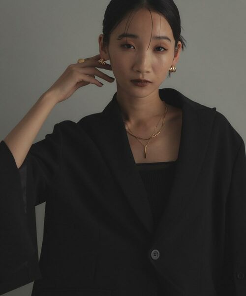 COCOSHNIK ONKITSCH / ココシュニックオンキッチュ ネックレス・ペンダント・チョーカー | シルバー デザインチェーン ライトフラットカーブネックレス（38cm） GP | 詳細6