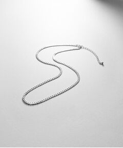 COCOSHNIK ONKITSCH / ココシュニックオンキッチュ ネックレス・ペンダント・チョーカー | シルバー デザインチェーン ライトフラットカーブネックレス（38cm）