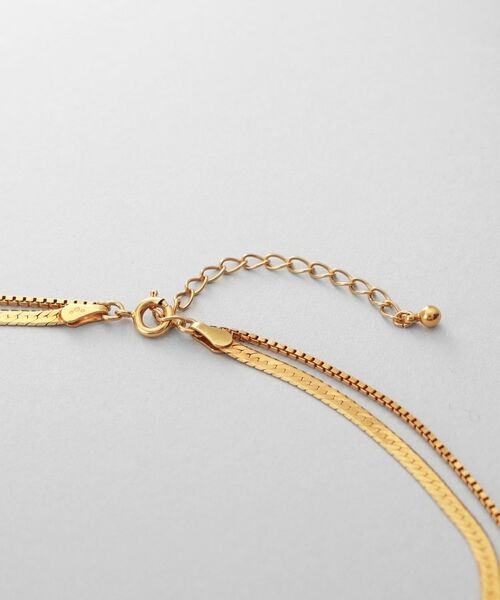 COCOSHNIK ONKITSCH / ココシュニックオンキッチュ ネックレス・ペンダント・チョーカー | シルバー コンビネーションチェーン フラットスネーク ベネチアンネックレス GP | 詳細3