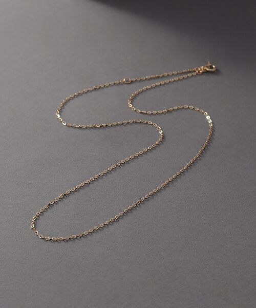 COCOSHNIK ONKITSCH / ココシュニックオンキッチュ ネックレス・ペンダント・チョーカー | K10スキニーネックレス フラッシュケーブル（イエローゴールド(100)）
