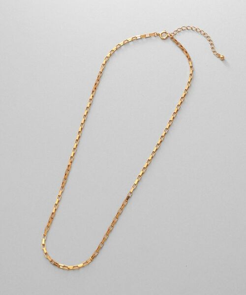 COCOSHNIK ONKITSCH / ココシュニックオンキッチュ ネックレス・ペンダント・チョーカー | シルバー デザインチェーン ボックスネックレスS（38cm） GP | 詳細4