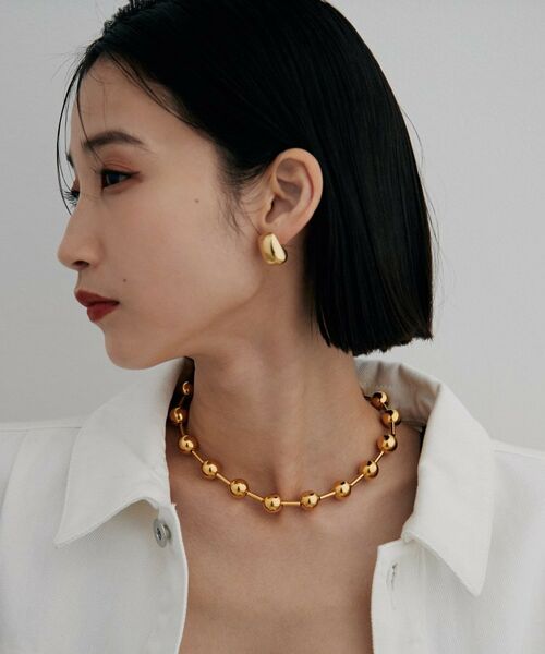 COCOSHNIK ONKITSCH / ココシュニックオンキッチュ ネックレス・ペンダント・チョーカー | シルバー ホロウボールコネクテッド ネックレス GP | 詳細8