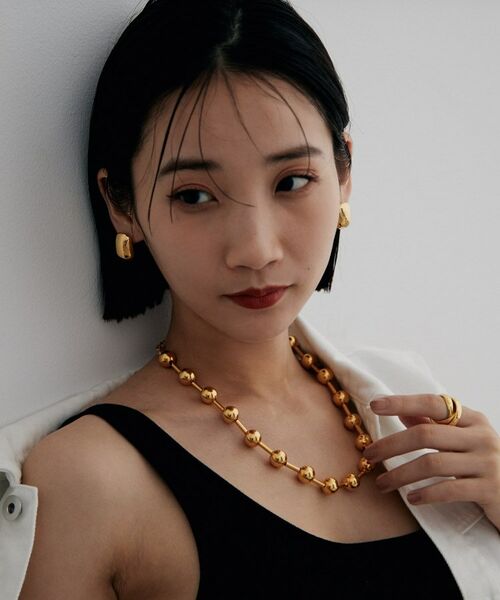 COCOSHNIK ONKITSCH / ココシュニックオンキッチュ ネックレス・ペンダント・チョーカー | シルバー ホロウボールコネクテッド ネックレス GP | 詳細9