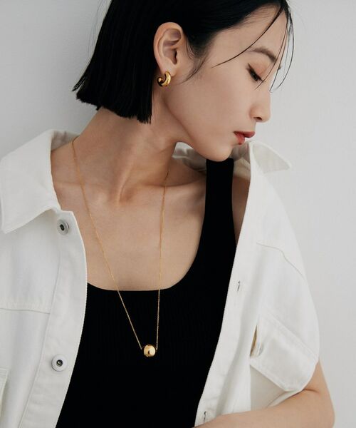 COCOSHNIK ONKITSCH / ココシュニックオンキッチュ ネックレス・ペンダント・チョーカー | シルバー ホロウボール ネックレスL GP | 詳細8