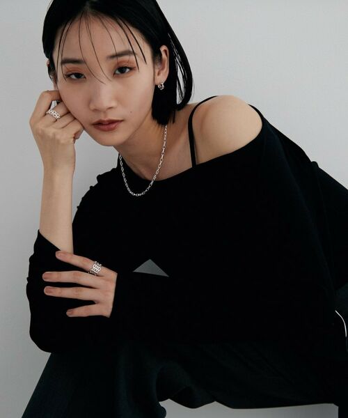 COCOSHNIK ONKITSCH / ココシュニックオンキッチュ ネックレス・ペンダント・チョーカー | シルバー デザインチェーン ニュアンスケーブルネックレス（38cm） | 詳細6