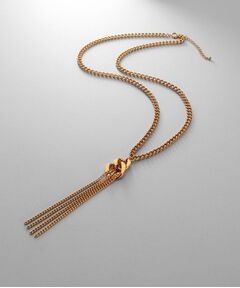 COCOSHNIK ONKITSCH / ココシュニックオンキッチュ ネックレス・ペンダント・チョーカー | シルバー カーブチェーンモチーフフリンジネックレス GP