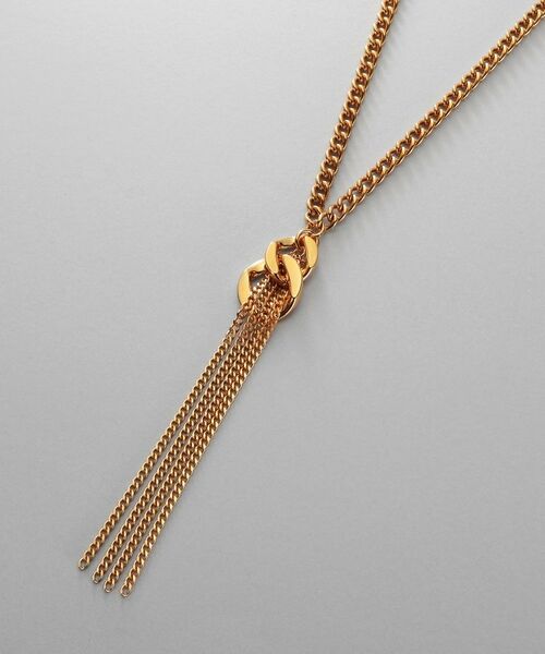 COCOSHNIK ONKITSCH / ココシュニックオンキッチュ ネックレス・ペンダント・チョーカー | シルバー カーブチェーンモチーフフリンジネックレス GP | 詳細2