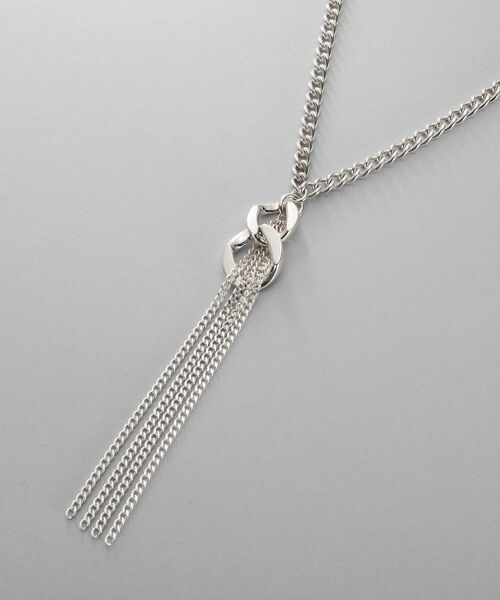 COCOSHNIK ONKITSCH / ココシュニックオンキッチュ ネックレス・ペンダント・チョーカー | シルバー カーブチェーンモチーフフリンジネックレス | 詳細2
