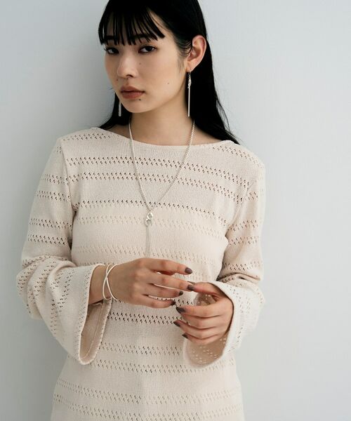 COCOSHNIK ONKITSCH / ココシュニックオンキッチュ ネックレス・ペンダント・チョーカー | シルバー カーブチェーンモチーフフリンジネックレス | 詳細8