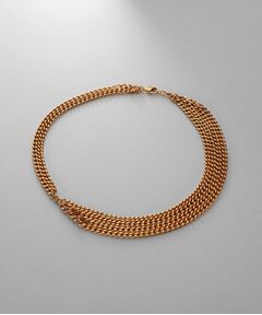 COCOSHNIK ONKITSCH / ココシュニックオンキッチュ ネックレス・ペンダント・チョーカー | シルバー カーブチェーンアシンメトリードレープネックレス GP