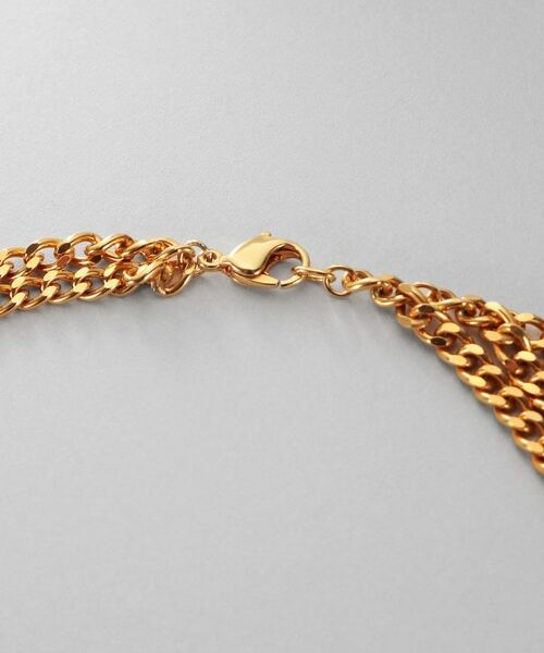 COCOSHNIK ONKITSCH / ココシュニックオンキッチュ ネックレス・ペンダント・チョーカー | シルバー カーブチェーンアシンメトリードレープネックレス GP | 詳細3