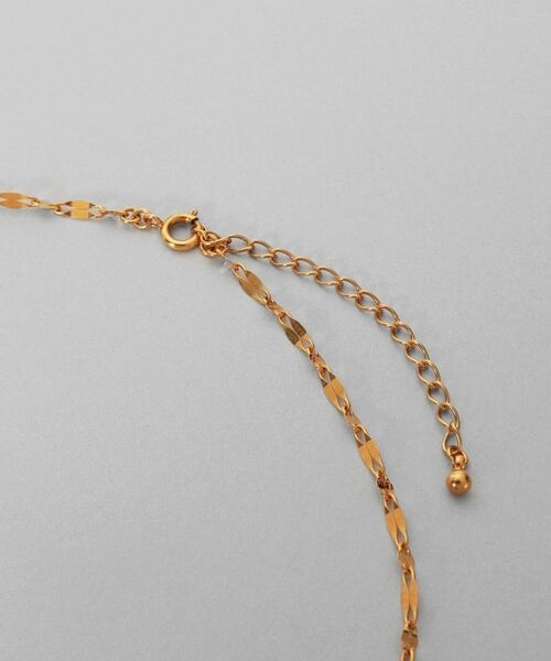 COCOSHNIK ONKITSCH / ココシュニックオンキッチュ ネックレス・ペンダント・チョーカー | シルバー デザインチェーン デュアルペタルネックレス（38ｃｍ） GP | 詳細3