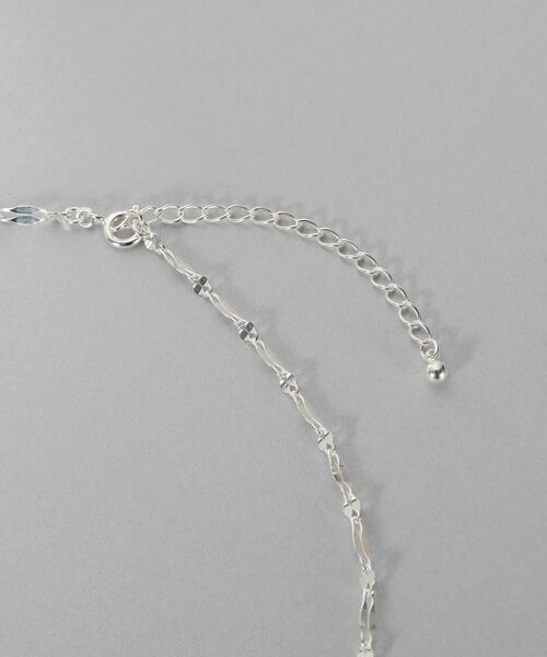 COCOSHNIK ONKITSCH / ココシュニックオンキッチュ ネックレス・ペンダント・チョーカー | シルバー デザインチェーン デュアルペタルネックレス（38ｃｍ） | 詳細3