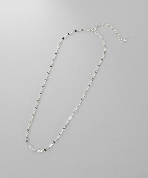 COCOSHNIK ONKITSCH / ココシュニックオンキッチュ ネックレス・ペンダント・チョーカー | シルバー デザインチェーン デュアルペタルネックレス（38ｃｍ） | 詳細4