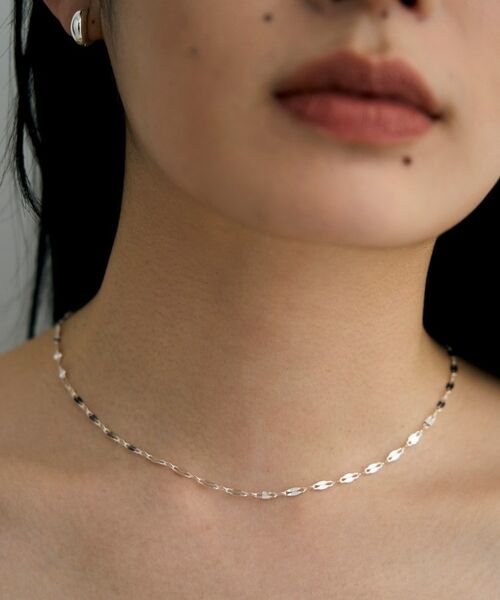 COCOSHNIK ONKITSCH / ココシュニックオンキッチュ ネックレス・ペンダント・チョーカー | シルバー デザインチェーン デュアルペタルネックレス（38ｃｍ） | 詳細8