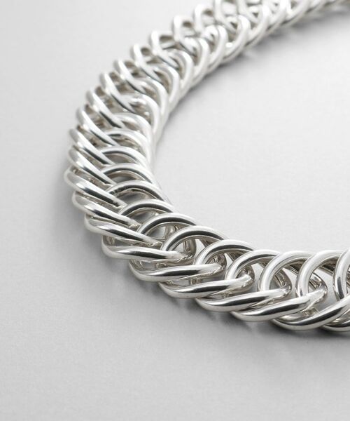 COCOSHNIK ONKITSCH / ココシュニックオンキッチュ ネックレス・ペンダント・チョーカー | シルバー デザインチェーン ホロウダブルカーブネックレス | 詳細2