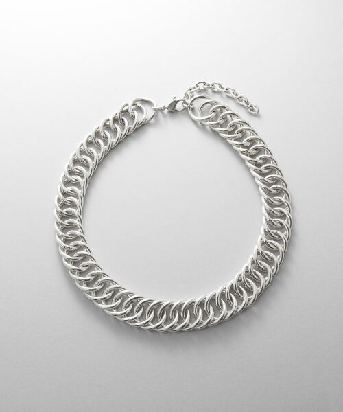 COCOSHNIK ONKITSCH / ココシュニックオンキッチュ ネックレス・ペンダント・チョーカー | シルバー デザインチェーン ホロウダブルカーブネックレス | 詳細4