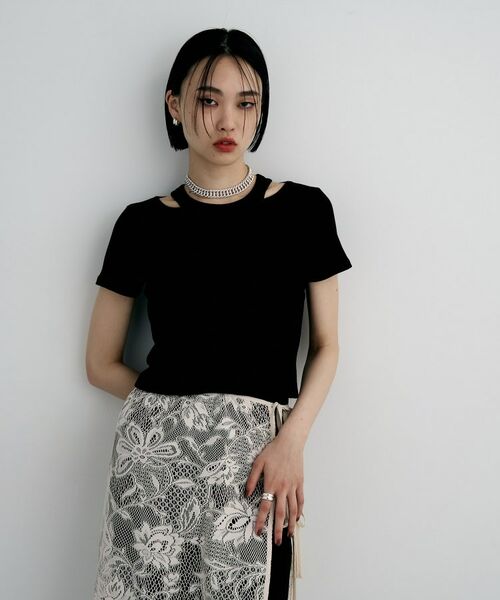 COCOSHNIK ONKITSCH / ココシュニックオンキッチュ ネックレス・ペンダント・チョーカー | シルバー デザインチェーン ホロウダブルカーブネックレス | 詳細7