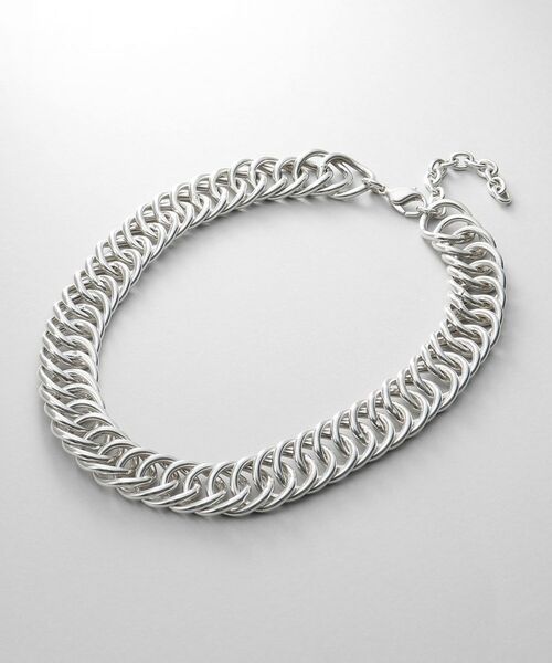 COCOSHNIK ONKITSCH / ココシュニックオンキッチュ ネックレス・ペンダント・チョーカー | シルバー デザインチェーン ホロウダブルカーブネックレス（シルバー(600)）