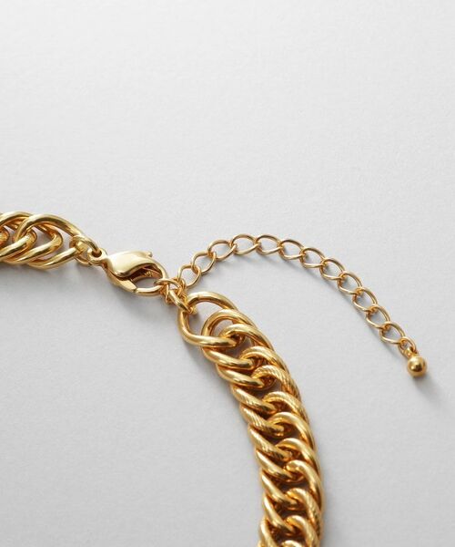 COCOSHNIK ONKITSCH / ココシュニックオンキッチュ ネックレス・ペンダント・チョーカー | シルバー デザインチェーン ホロウカットダブルカーブネックレス GP | 詳細3