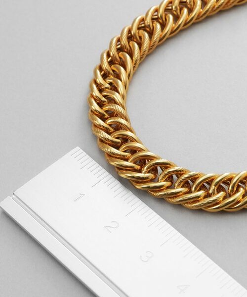 COCOSHNIK ONKITSCH / ココシュニックオンキッチュ ネックレス・ペンダント・チョーカー | シルバー デザインチェーン ホロウカットダブルカーブネックレス GP | 詳細6