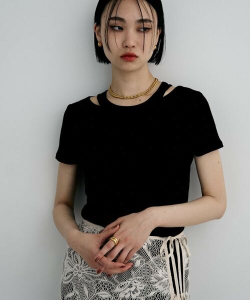 COCOSHNIK ONKITSCH / ココシュニックオンキッチュ ネックレス・ペンダント・チョーカー | シルバー デザインチェーン ホロウカットダブルカーブネックレス GP | 詳細8