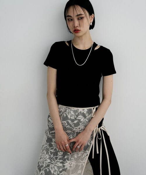 COCOSHNIK ONKITSCH / ココシュニックオンキッチュ ネックレス・ペンダント・チョーカー | シルバー デザインチェーン フラットスネークネックレスM（60cm） | 詳細6