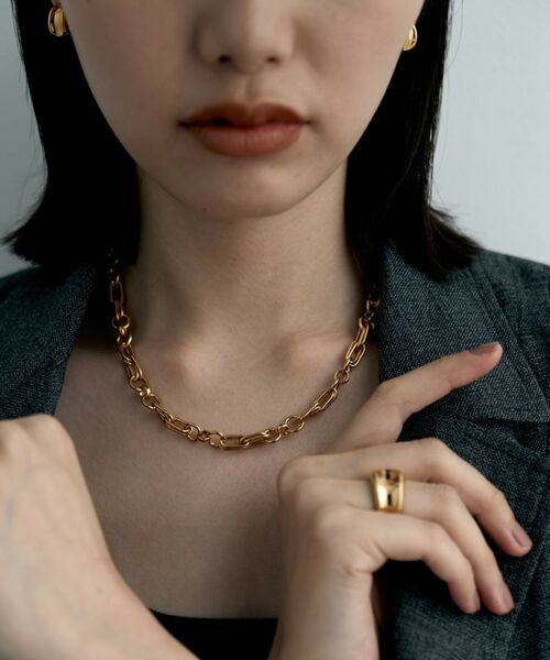 COCOSHNIK ONKITSCH / ココシュニックオンキッチュ ネックレス・ペンダント・チョーカー | シルバー ミックスチェーン ダブルリンクネックレス GP | 詳細8