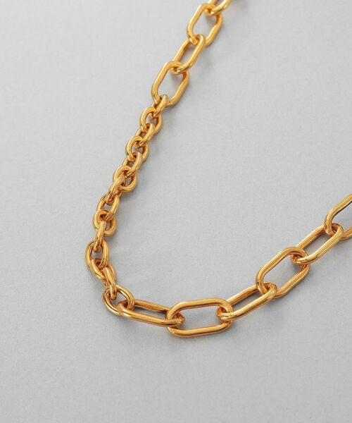 COCOSHNIK ONKITSCH / ココシュニックオンキッチュ ネックレス・ペンダント・チョーカー | シルバー オルタネートチェーン ケーブル・オーバルネックレス GP | 詳細2