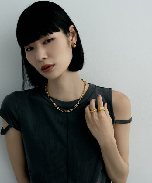 COCOSHNIK ONKITSCH / ココシュニックオンキッチュ ネックレス・ペンダント・チョーカー | シルバー オルタネートチェーン ケーブル・オーバルネックレス GP | 詳細6