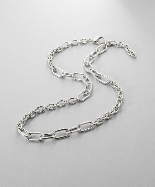 COCOSHNIK ONKITSCH / ココシュニックオンキッチュ ネックレス・ペンダント・チョーカー | シルバー オルタネートチェーン ケーブル・オーバルネックレス | 詳細1