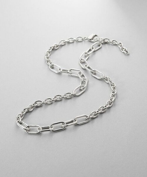 COCOSHNIK ONKITSCH / ココシュニックオンキッチュ ネックレス・ペンダント・チョーカー | シルバー オルタネートチェーン ケーブル・オーバルネックレス（シルバー(600)）