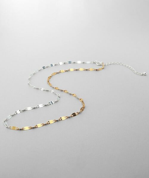 COCOSHNIK ONKITSCH / ココシュニックオンキッチュ ネックレス・ペンダント・チョーカー | シルバー コンビカラー デュアルペタルネックレス | 詳細1