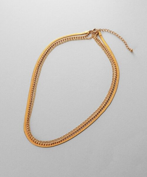 COCOSHNIK ONKITSCH / ココシュニックオンキッチュ ネックレス・ペンダント・チョーカー | シルバー コンビネーションチェーン フラットスネーク マリン ボールネックレスGP | 詳細4