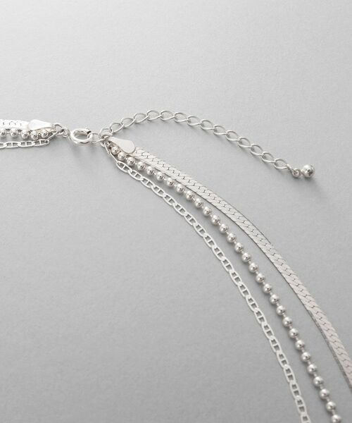 COCOSHNIK ONKITSCH / ココシュニックオンキッチュ ネックレス・ペンダント・チョーカー | シルバー コンビネーションチェーン フラットスネーク マリン ボールネックレス | 詳細3