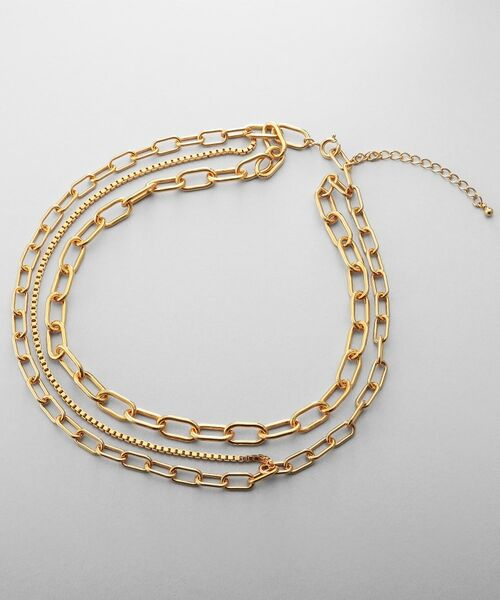 COCOSHNIK ONKITSCH / ココシュニックオンキッチュ ネックレス・ペンダント・チョーカー | シルバー ミックスチェーン ケーブル ベネチアンネックレスGP | 詳細4