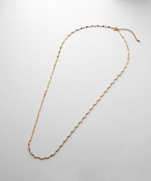 COCOSHNIK ONKITSCH / ココシュニックオンキッチュ ネックレス・ペンダント・チョーカー | シルバー デザインチェーン デュアルペタルネックレス（60cm）GP | 詳細4